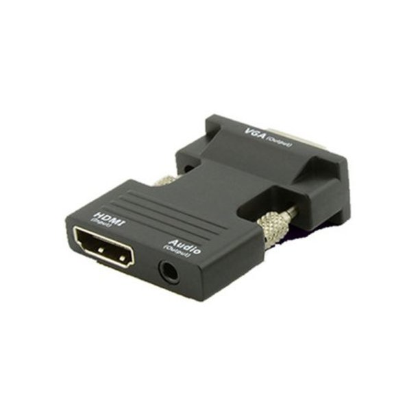 MicroConnect kabel adapter - HDMI hun - VGA han - sort
