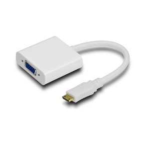 MicroConnect HDMI Adapter HDMI Mini 19C-VGA adapter M-F HDMI Mini type - VGA, White