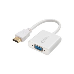 MicroConnect HDMI Adapter Adapter HDMI - VGA M/F, White Don't support Audio,