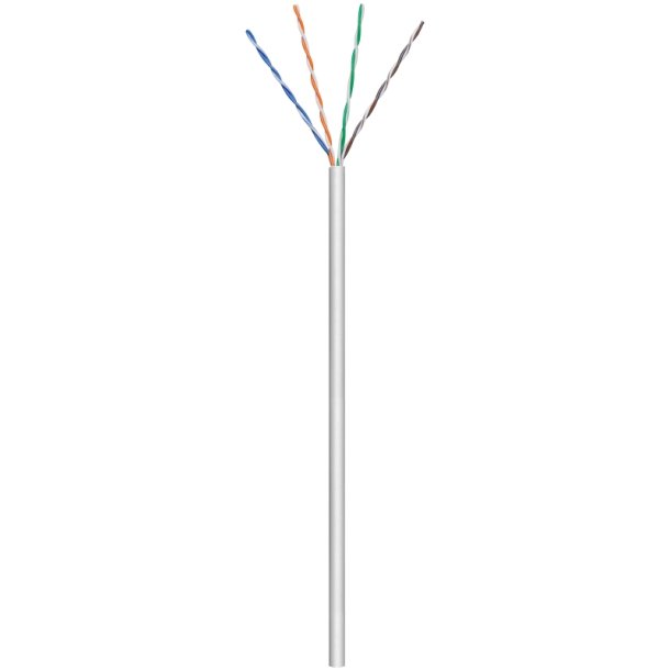 MicroConnect - U/UTP CAT5e 100m Grey PVC - Solid AWG 24/1 Non-terminated 