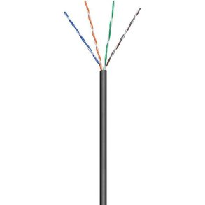 MicroConnect - U/UTP CAT5e Outdoor 100m Black - Stranded AWG26 CCA Jacket PE