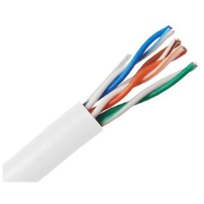 MicroConnect - Cat6 UTP Solid 23AWG 0.55MM - CCA PVC,305m U/UTP CAT6 305m - White 305m