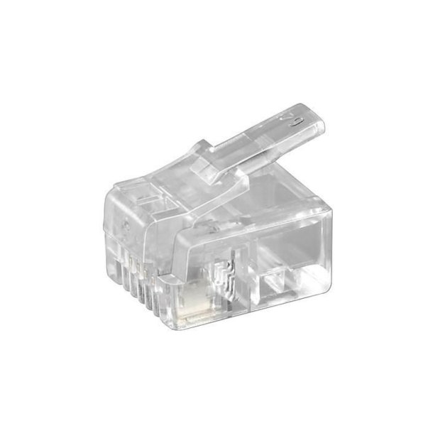 MicroConnect Modul�rt stik RJ11 6P4C - 10 stk. - Uafsk�rmet version