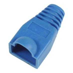 MicroConnect Tr�kaflastningskappe til RJ45 - Bl� - 50 stk. Kabelf�ring i 6,40 mm