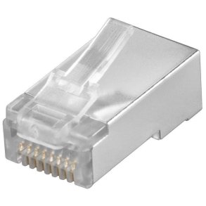 MicroConnect Modul�r stik CAT5e-stik 8P8C - FTP-afsk�rmet 10 stk. i en pose