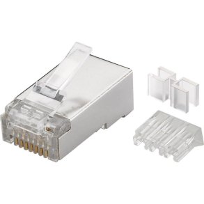 MicroConnect Modul�rt stik CAT6-stik 8P8C - FTP-afsk�rmet 10 stk. i en pose