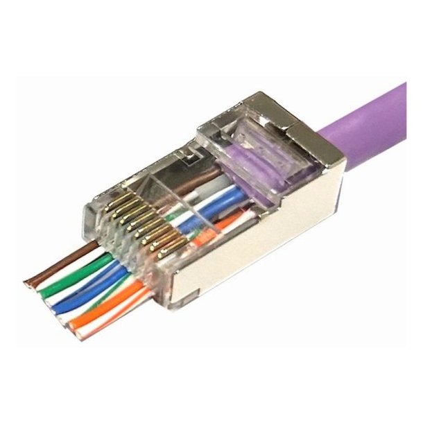 MicroConnect Modul�rt EZ-stik RJ45 8P8C - CAT6 50 stk. FTP-afsk�rmet 