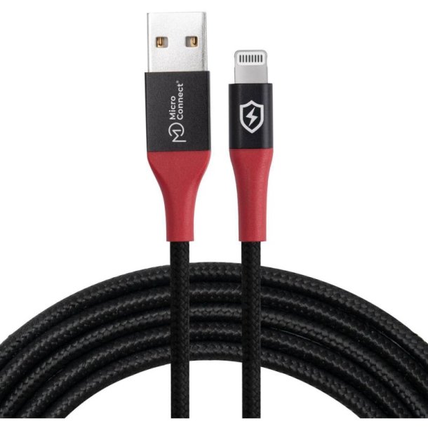 MicroConnect USB kabel - Safe Charge USB-A to - Lightning Data Blocker cable 