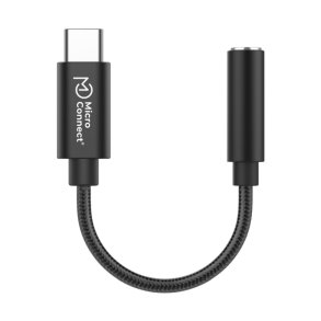 MicroConnect - USB Adapters - Premium USB-C to minijack - Adapter - sort 13cm USB-C to 