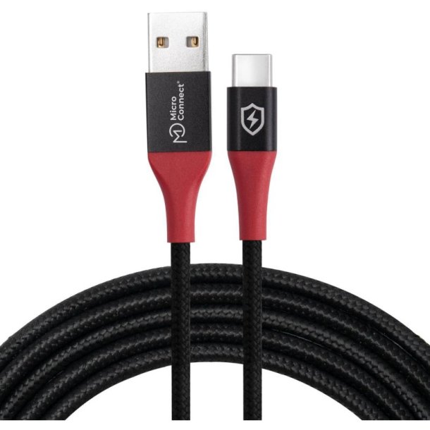 MicroConnect USB kabel - Safe Charge USB-A to C Data - Blocker cable 1.5m 
