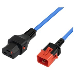 MicroConnect Powercord C20 IEC Lock - C21 IEC Lock bl� 2m - PC4185 