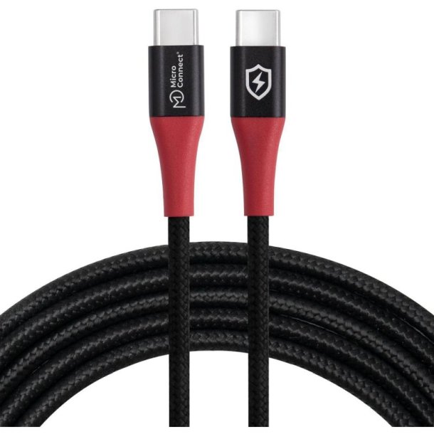 MicroConnect USB kabel - Safe Charge USB-C to C Data - Blocker cable 1.5m 