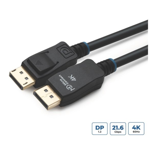MicroConnect DisplayPort kabel - 4K DisplayPort 1.2 Cable 15m - Displayport version 1.2