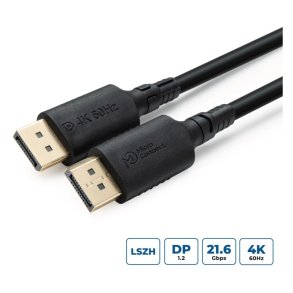 MicroConnect DisplayPort kabel - ColorFlex 4K DisplayPort 1.2 - Halogenfree LSZH 3m 