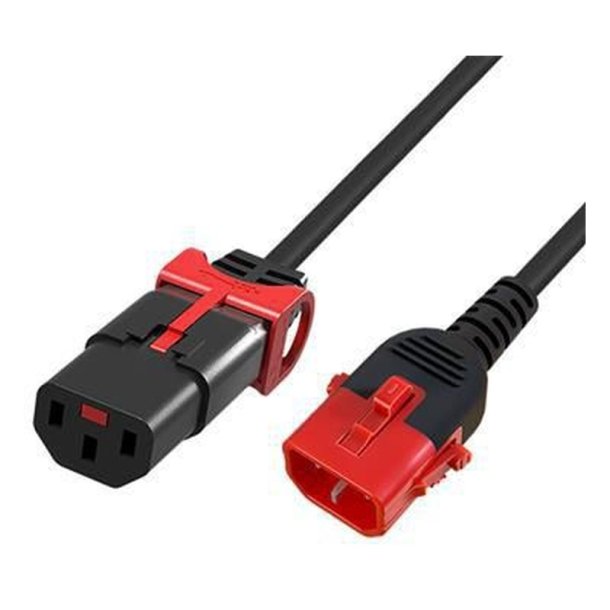 MicroConnect Powercord C13 IEC Lock+ - C14 IEC Lock Dual Locking sort 
