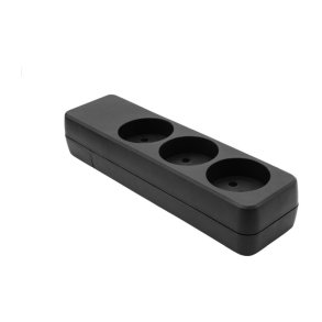 MicroConnect str�mskinne Dansk - 3-vejs - sort