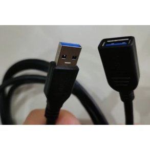 MicroConnect USB kabel - USB 3.0 A-A 1.8 m M-F - sort