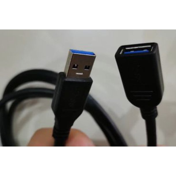 MicroConnect USB kabel - USB 3.0 A-A 1.8 m M-F - sort