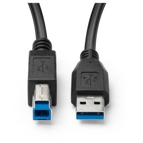 MicroConnect USB kabel - USB 3.0 A-B 5m M-M - sort