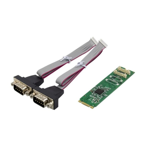 MicroConnect Interfacekort - M.2 B+M KEY AX99100 2S DB9 - RS232-kort 