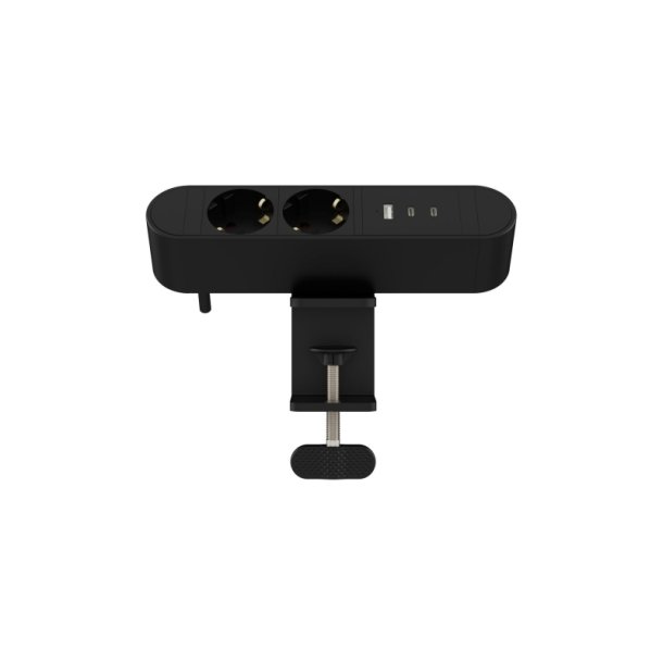  MicroConnect str�mskinne Multi Desktop str�mstik 2-vejs Schuko - 1 x USB-A - 2 x USB-C - 30W - 1,8m