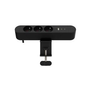  MicroConnect str�mskinne Multi Desktop str�mstik 3-vejs Fransk - 1 x USB-A - 2 x USB-C - 30W - 1,8m