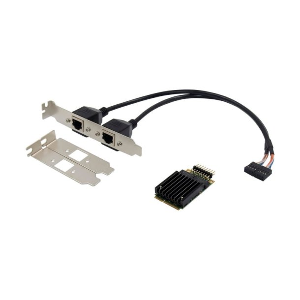 MicroConnect Netv�rks kort - MiniPCIE 82583-D - Dual-1G RJ45 