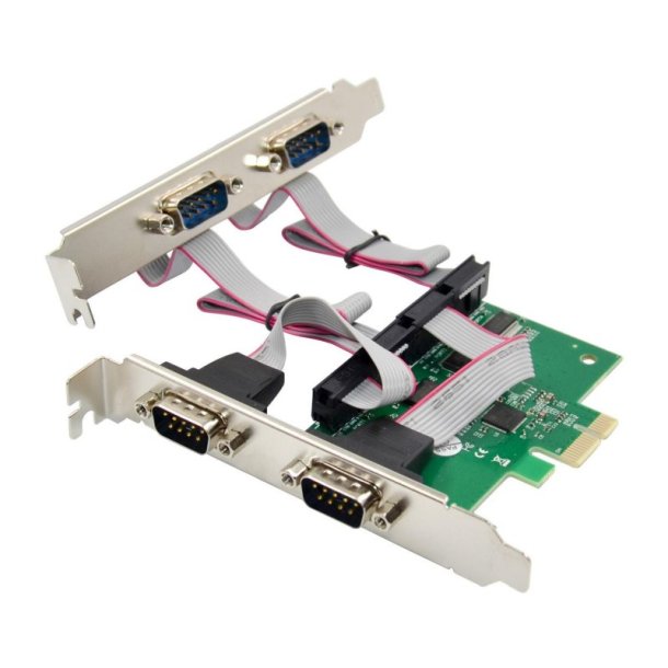 MicroConnect Interfacekort - PCI-E AX99100 4S DB9 RS232 - Multi-I/O-kort 