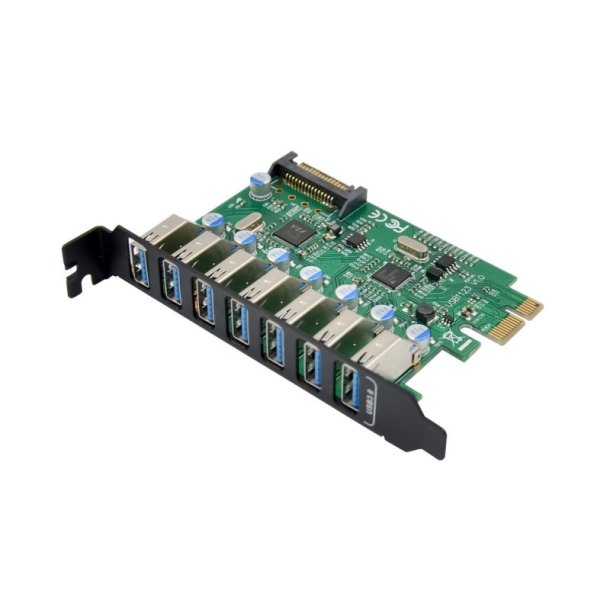 MicroConnect Interfacekort - PCI-E VL805+VL812 7-USB 3.0 - Udvidet kort 