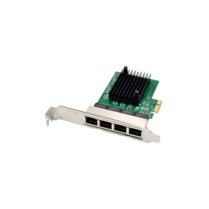 MicroConnect Interfacekort - PCI-E 8111F Quad-RJ45 Gigabit - Ethernet NIC 