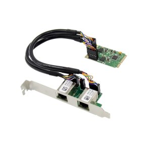 MicroConnect Interfacekort - MiniPCIE 8111F Dual-RJ45 - Gigabit Ethernet NIC 