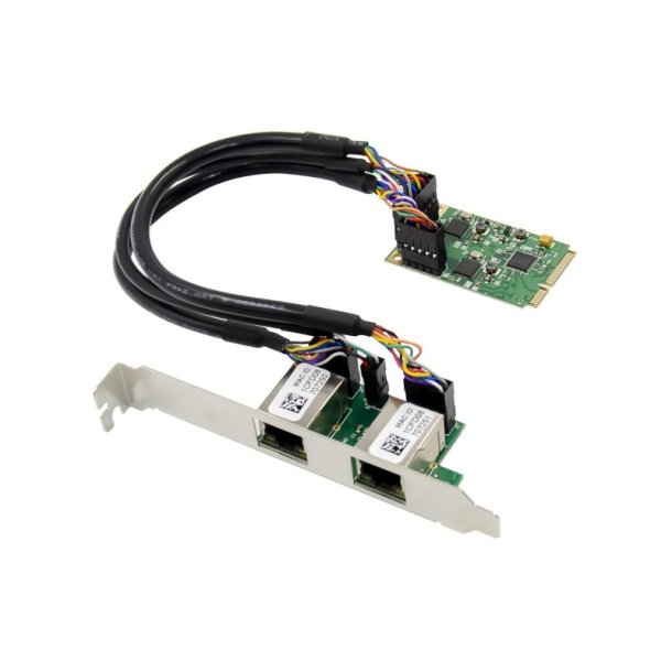 MicroConnect Interfacekort - MiniPCIE 8111F Dual-RJ45 - Gigabit Ethernet NIC 