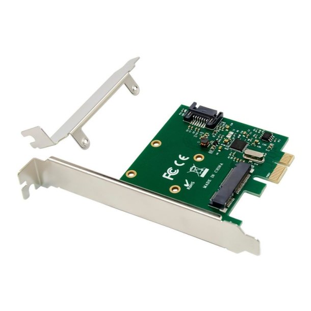 MicroConnect Interfacekort - PCIe ASM1061 mSATA III NGFF - 6 Gbps udvidelseskort