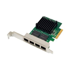 MicroConnect Interfacekort - 4-ports RJ45-netv�rkskort PCIe - Controller: Intel I350 AM4 
