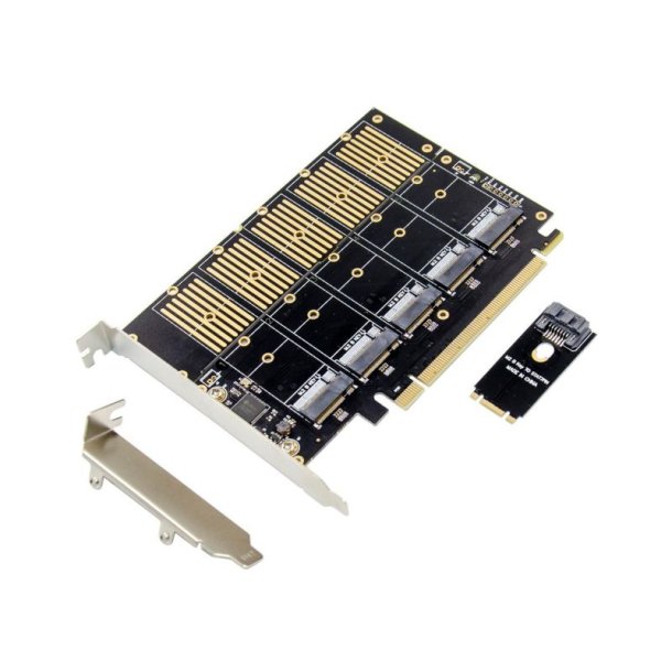 MicroConnect Interfacekort - PCIe 5-ports M.2 Key B SATA3.0 - Udvidelseskort Hovedchip: 