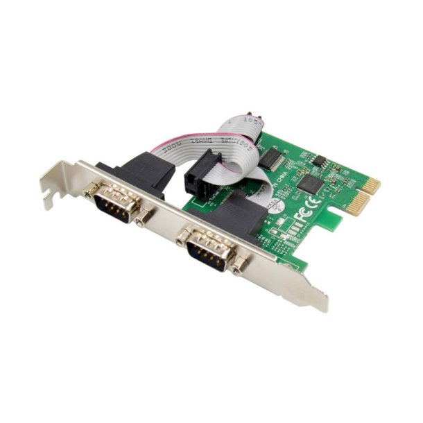 MicroConnect Interfacekort - 2 port Serial PCIe-kort - Hovedchip: ASIX MCS9901 2 x 