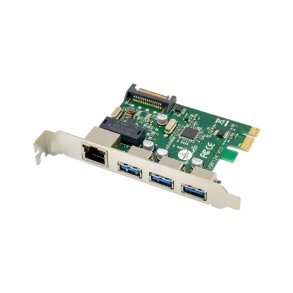 MicroConnect Netv�rks kort - PCIe USB3.0+Ethernet LAN Card - Main chip : VL805 + RTL8153B 