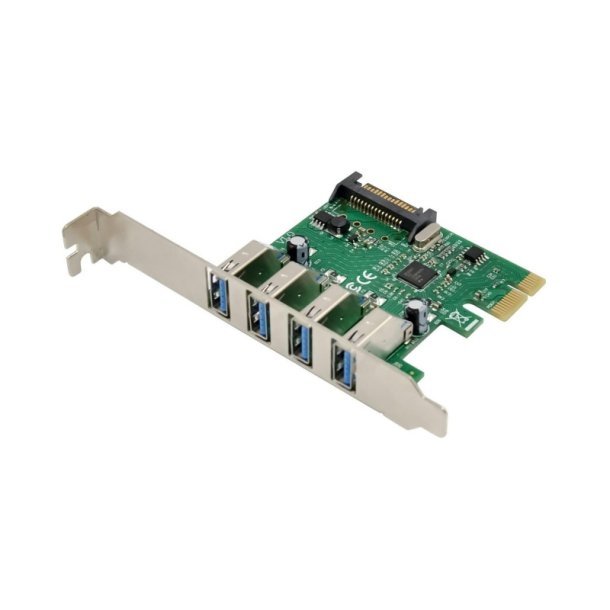 MicroConnect Interfacekort - PCIe VL805 USB3.0 4-ports kort