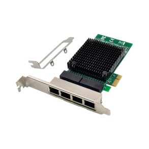 MicroConnect Netv�rks kort - PCIe x1 82571 - Quad-RJ45 