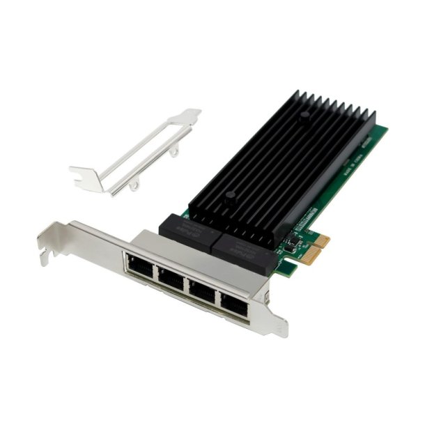 MicroConnect Netv�rks kort - PCIe x1 Intel - 82575 Quad- RJ45 