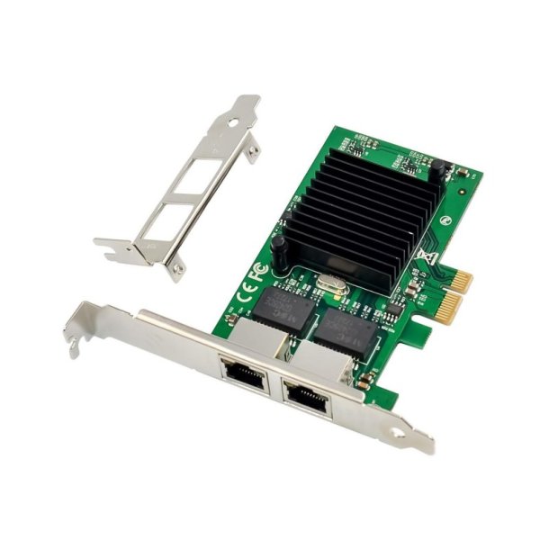 MicroConnect Netv�rks kort - PCIe x1 Intel - 82575 Dual- RJ45 