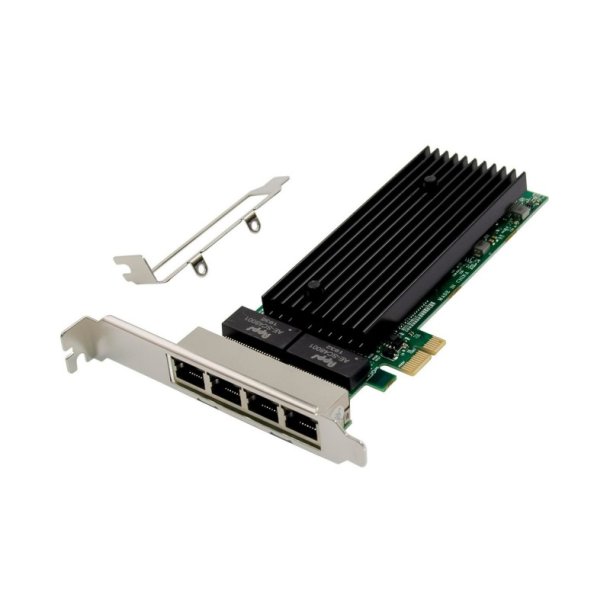 MicroConnect Netv�rks kort - PCIe x1 Intel - 82576 Quad- RJ45 