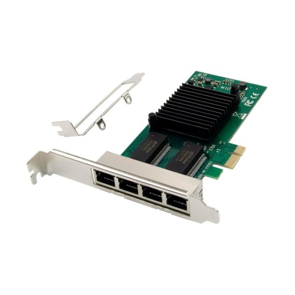 MicroConnect Netv�rks kort - PCIe x1 I340 - Quad-RJ45 