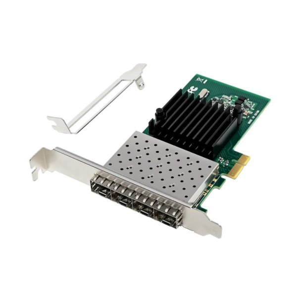 MicroConnect Netv�rks kort - PCIe x1 I350-F4 - Quad- 1GbE SFP 