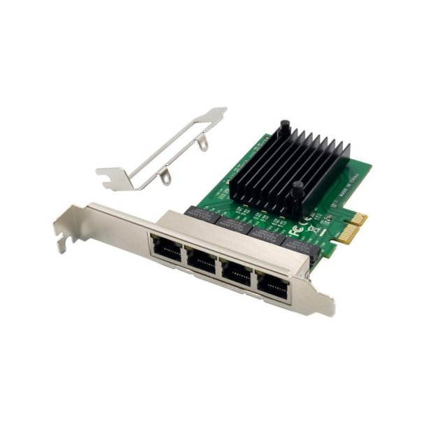 MicroConnect Netv�rks kort - PCIe x1 RTL8111F - Quad-1G RJ45 
