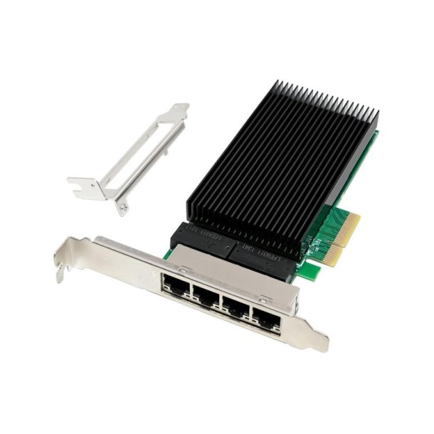 MicroConnect Netv�rks kort - PCIe x4 4-RJ45 - 2.5G Ethernet 