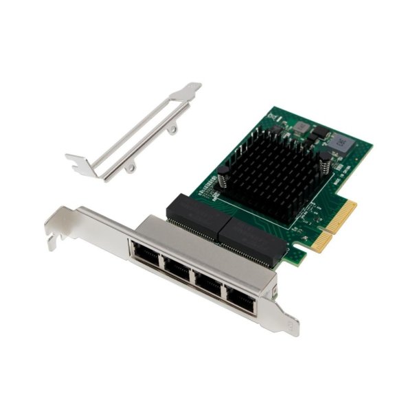 MicroConnect Netv�rks kort - PCIe x4 BCM5719 - Quad-port RJ45 