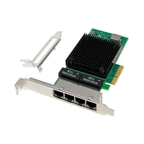 MicroConnect Netv�rks kort - PCIe x4 I340 - Quad-RJ45 