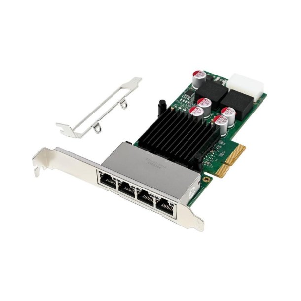 MicroConnect Netv�rks kort - PCIe x4 I350-T4 - Quad- 1GbE PoE 