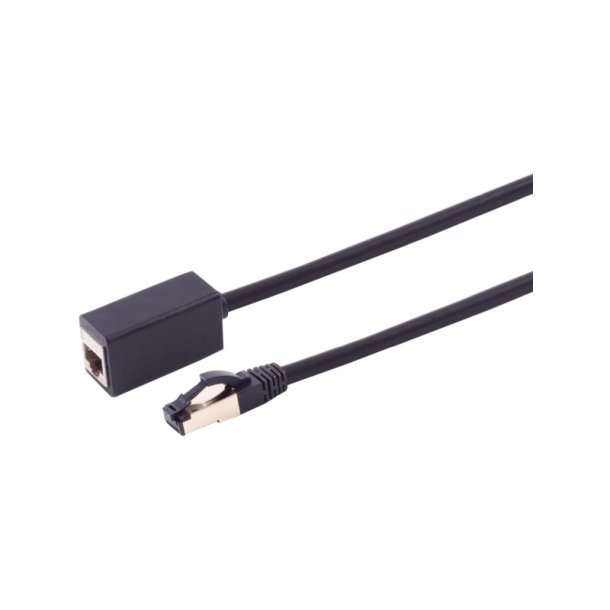 MicroConnect - CAT8.1 S/FTP Extension Cable - LSZH 1m Black MicroConnect - CAT8.1 S/FTP